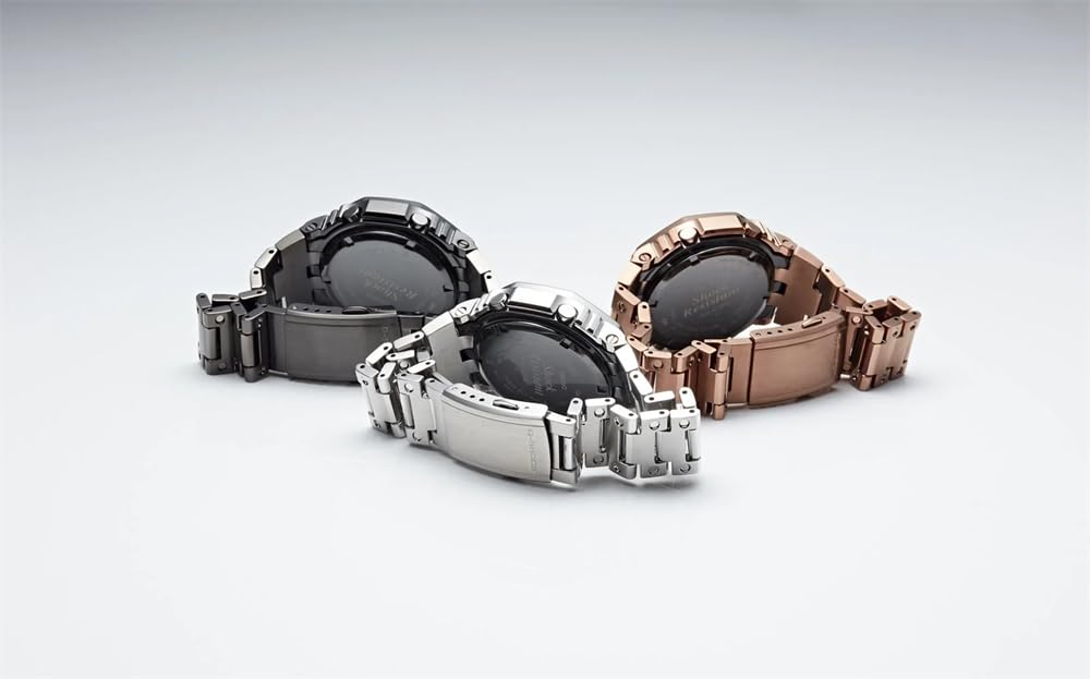 Casio G-Shock GM-B2100D-1ADR Stainless Steel Bezel Black Analog-Digital Dial Stainless Steel Solid Band Men's Watch Tough Solar Bluetooth G1270