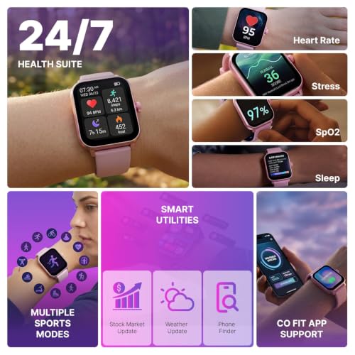 TIMEX iConnect Power 1.83"(4.6cm) Display, 15 Days Battery Life Smartwatch - TWIXW1801T