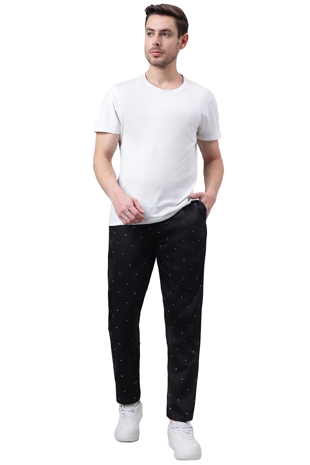 Van Heusen Men Printed Regular Fit Pyjama - Ultra Soft, Functional Pocket, Drawstring Waist
