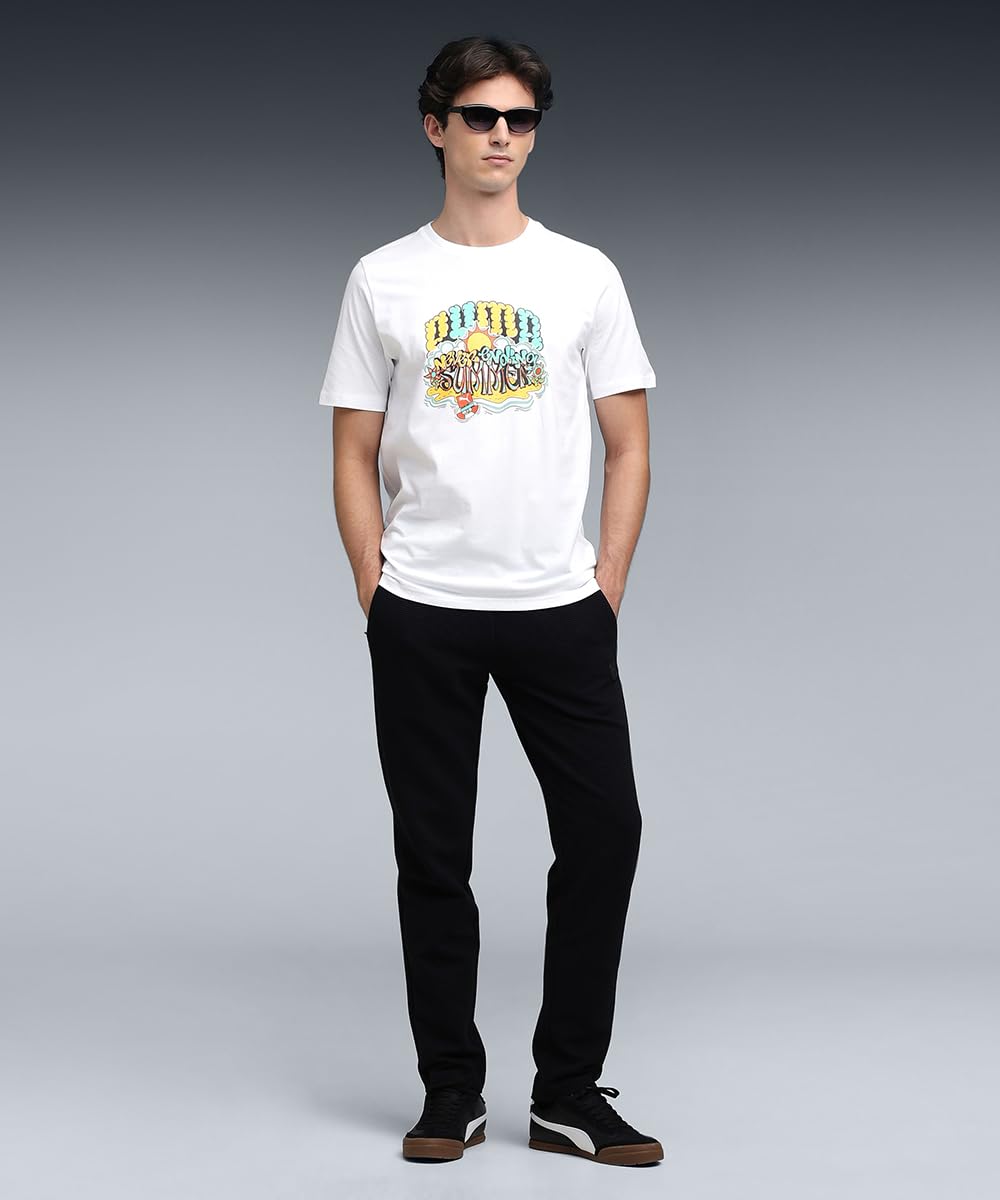 PUMA , Men, GRAPHIC Front Print Tee, White, M, (63517102)