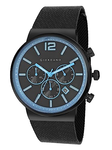 Giordano Analog Stylish Watch for Men & Boys Water Resistant Fashion Watch Round Shape with Multi-Functional Wrist Watch to Compliment Your Look/Ideal Gift for Male - GZ-50074