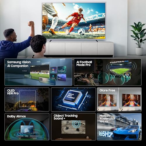 Samsung 77 inches OLED 4K Samsung Vision AI Smart TV QA77S95HXELXL