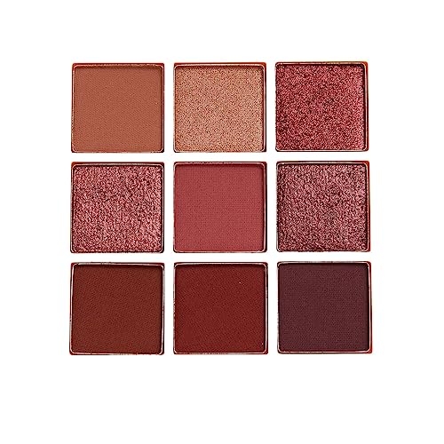 Makeup Revolution Ultimate Nudes Shadow Palette Dark Eyeshadow Palette 9 Pigmented Color for Eye Make Up_ High Professional Mattes and Shimmers Shades-8g