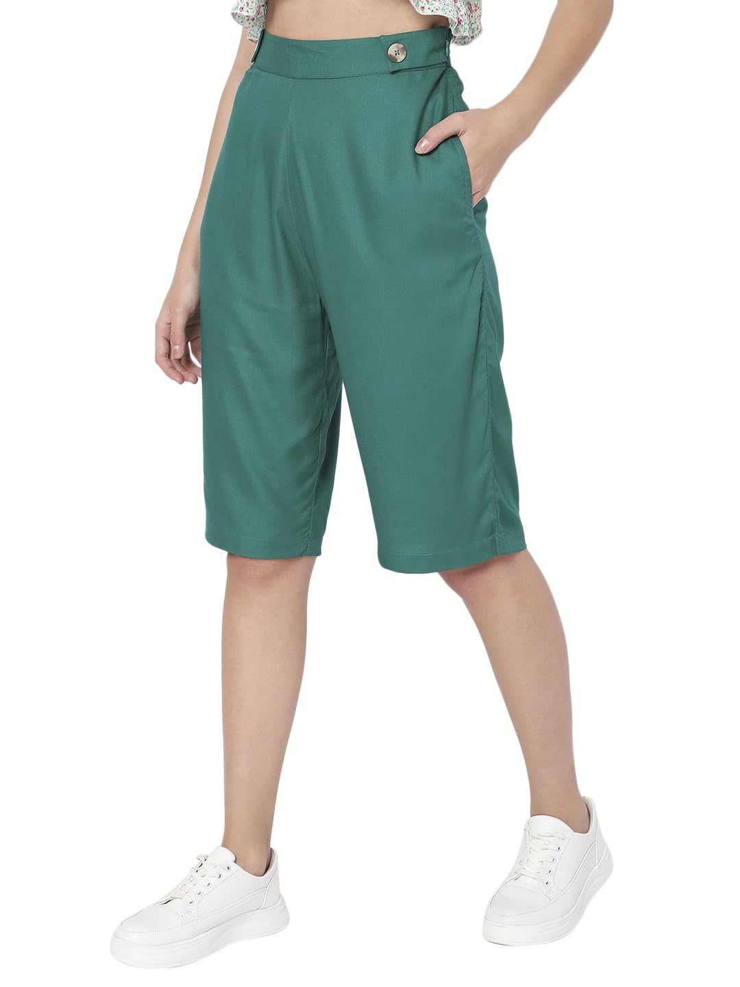 VERO MODA Straight Fit Pant (10279449_Creme De Menthe_S)