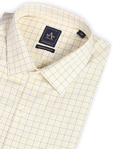 Arrow Men's Slim Fit Shirt (ARADOSH1369_Light Green 42)