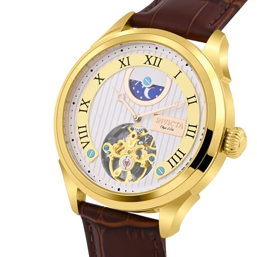 Invicta Objet D Art Automatic Caliber M2751-2A Movement Gold Dial Analog Watch for Men - 44011_N