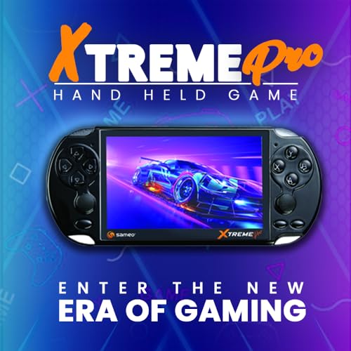 Sameo Handheld Game Console Xtreme Pro with 10000 Games - Black