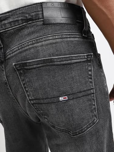 Mid-Wash Slim-Fit Mid-Rise Jeans Black