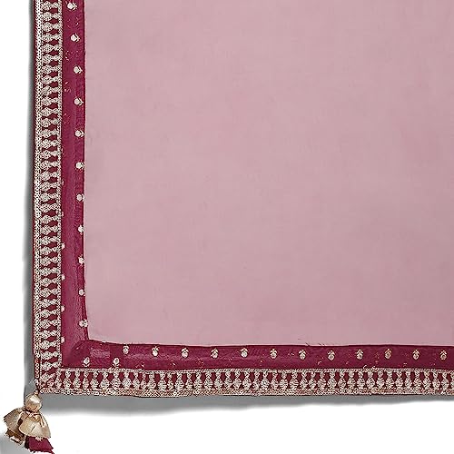 BIBA WOMEN YARNDYED RELAXED SALWAR KURTA DUPATTA(SKDBANARAS8142_WINE_32)