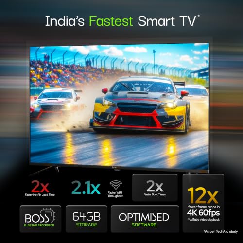 Lumio Vision 7 II 2026 109cm (43 inches) 4K Ultra HD Smart QLED Google TV FTW1-ADSK