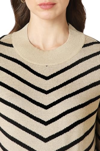 Allen Solly Women's Acrylic Crew Neck Sweater (AHSWCRGFU79027_Khaki
