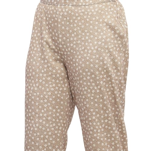 Biba Women's Beige Polyester Blend Straight Kurta Pants Set_38