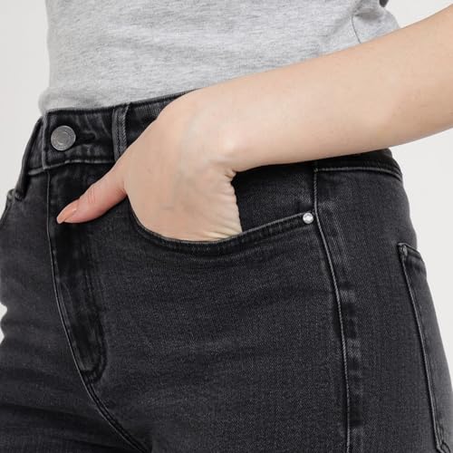 GUESS Tourmaline Mid Solid High Rise Skinny Jeans Black