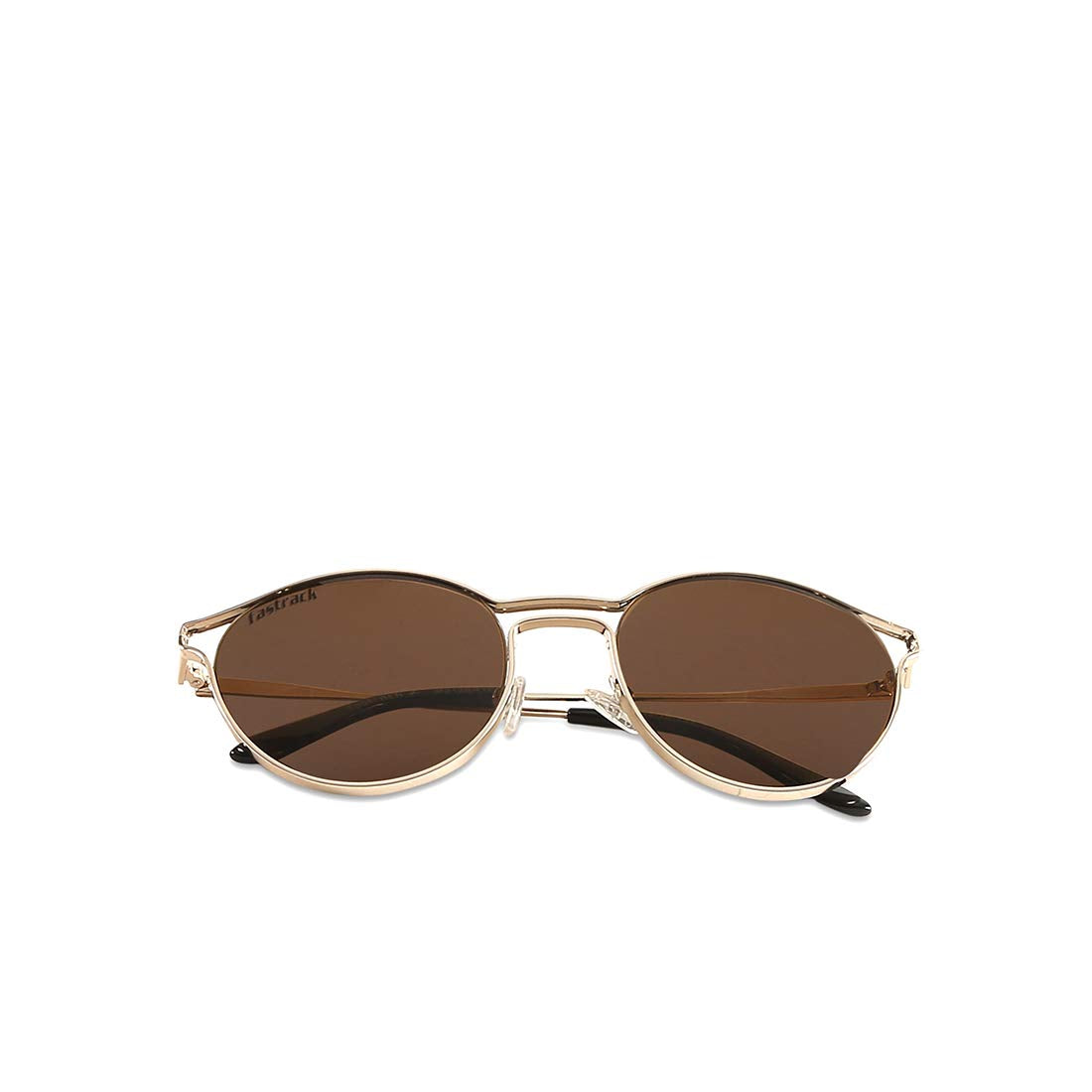 Fastrack Brown Round Polarised Sunglasses for Women