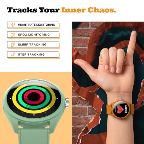 Pebble Pixie 1.32" AMOLED Smartwatch with Bluetooth Calling | Always-On Display, Lightweight, Health & Sleep Tracking, Smart Notifications