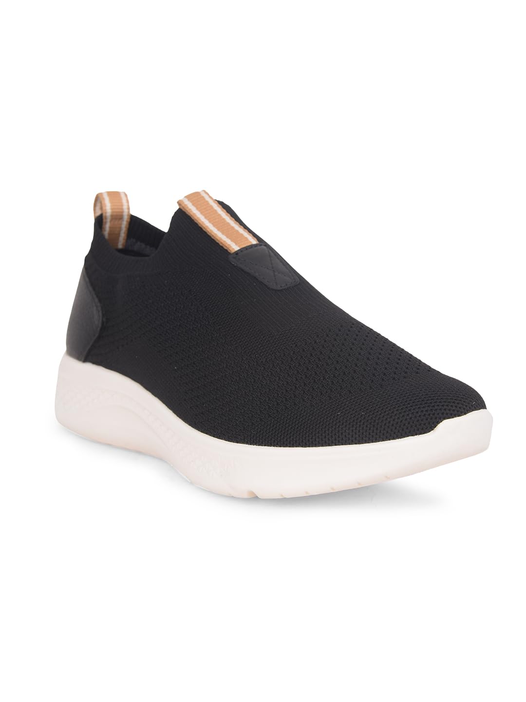 Hush Puppies Elevate Knit Slip Womens Casual Slip-On Shoes in Black (6 UK)