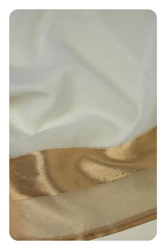 Soch Womens Blue Polyester Zari Woven Dupatta