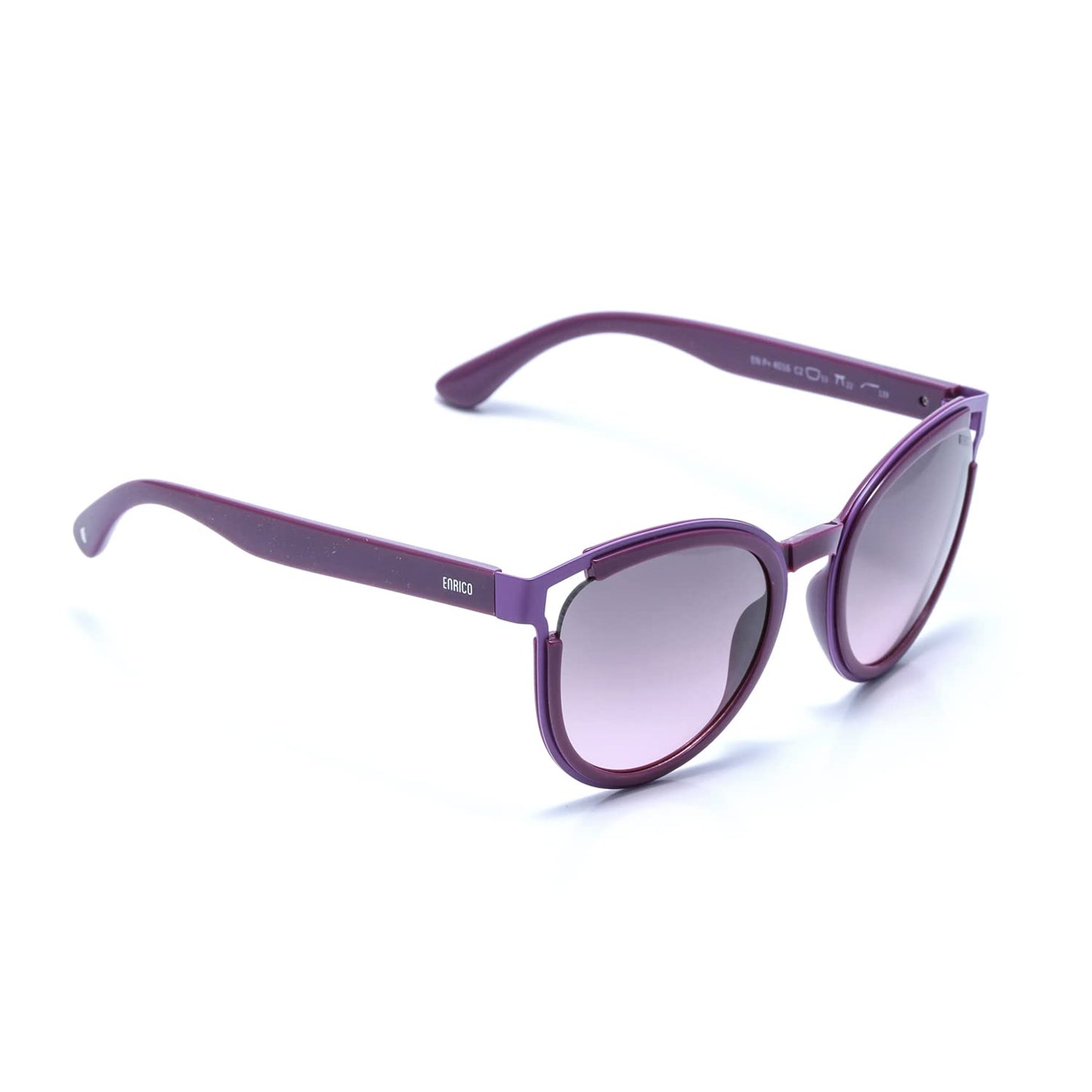 ENRICO Boldylocks Sunglasses for Women with Blue Cateye Frames | Polycarbonate Material |Adults-Women Polarized Sunglass with Cover Case | Goggles for women sunglasses (Extra Large)