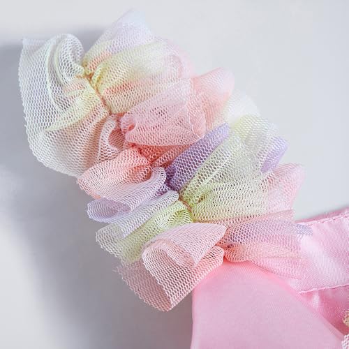 Hopscotch Girls Pink Sleeveless Ruffle Embellished Dress for Age (5-6 Years)