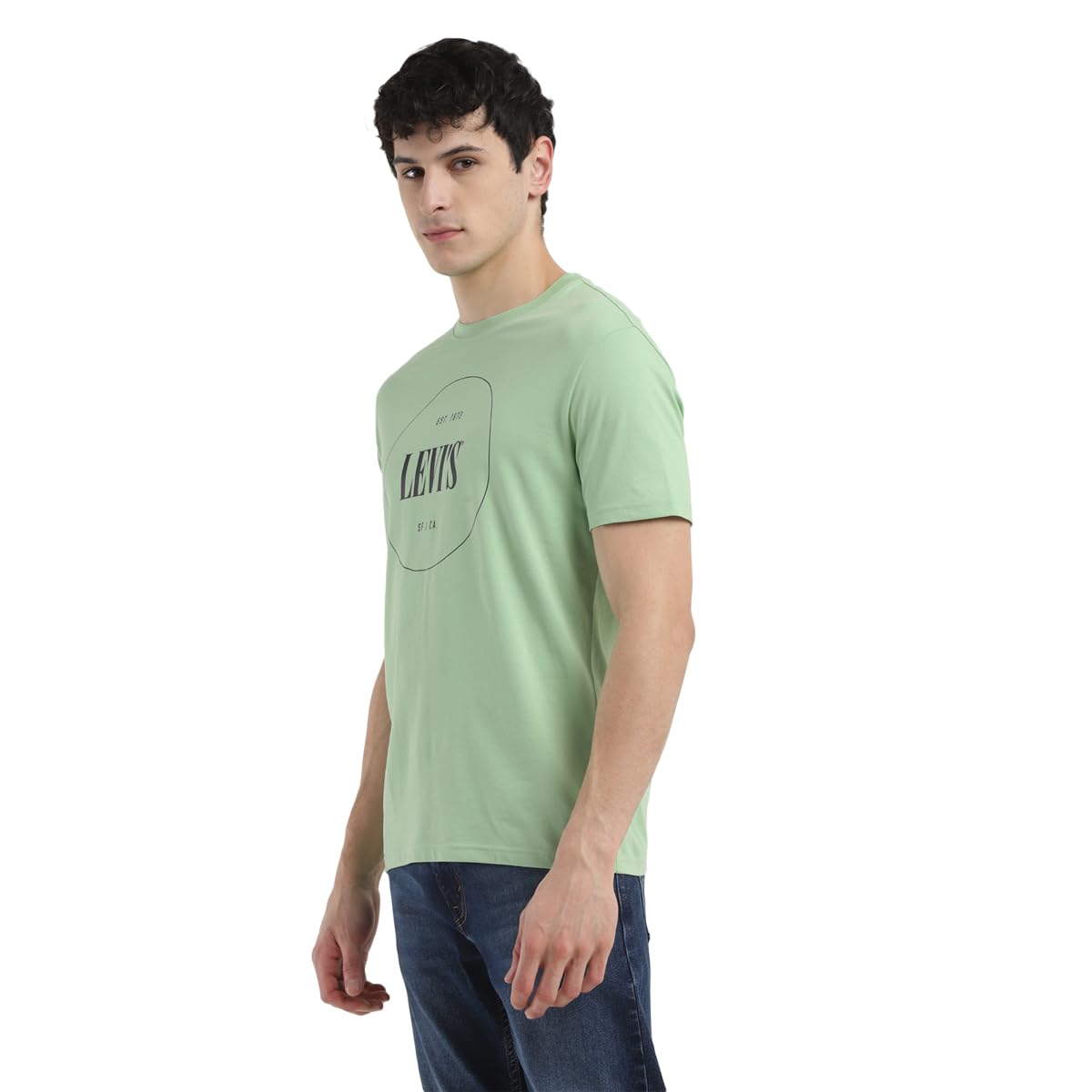 Levi's Men's Regular Fit T-Shirt (16960-1166_Green