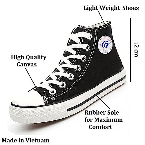 FTZ All Sports Canvas Walking, Gyming Shoes Sneakers for Women Black 4