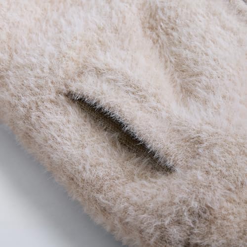 Hopscotch Girls Full Sleeves Beige Hooded Soft Textured Jacket For Ages(18-24 Months)