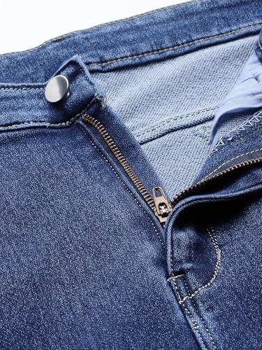 Aarika Girls Casual Blue Colour Solid Denim Jeans-(12-15 Years)-(DN-PANT-AD-053-BLUE-30)