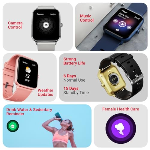 Fire-Boltt Ninja Call Pro Plus Bluetooth Calling Smart Watch, 1.83″ HD Display, AI Voice Assistant, 120+ Sports Modes, IP67 Waterproof, SpO2 & Heart Rate Monitor Smartwatch for Men & Women - Wine