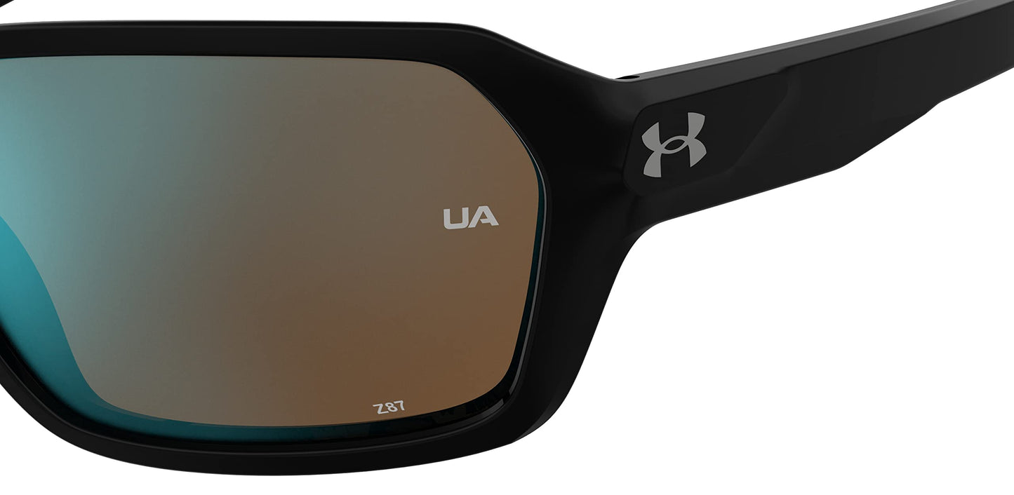 Under Armour Non-Polarized Square Male's Sunglasses-(UA RECON 807 64W1| Black color