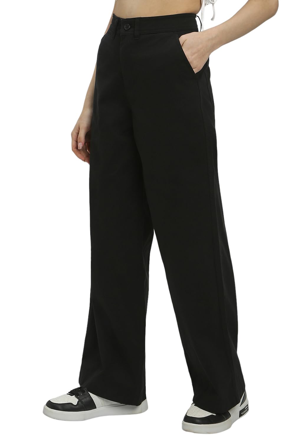 FOREVER 21-WOMEN-Solid-Wide Leg-Pants-FWA23DPAF001102-Black-32