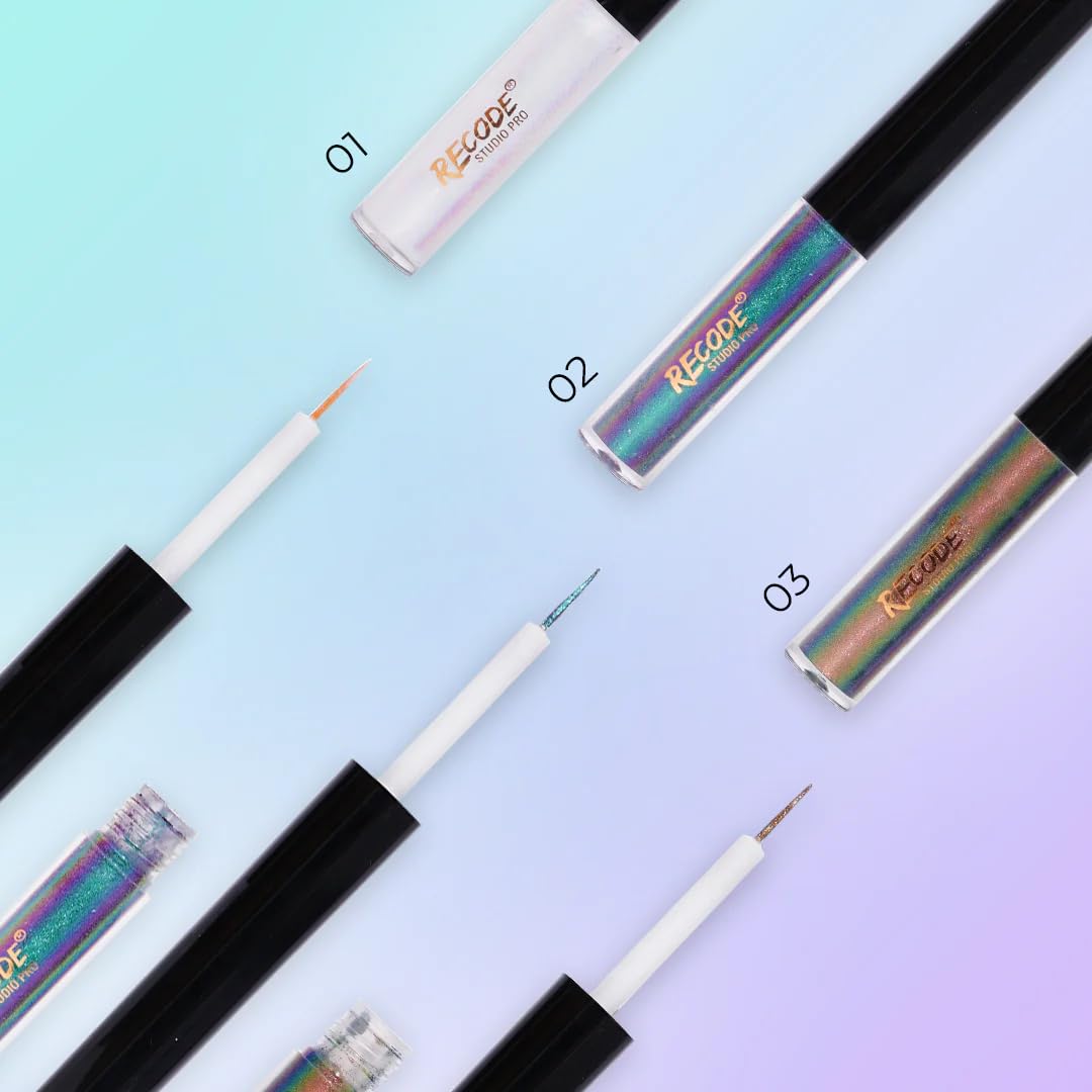 Recode 01 Holographic Shimmery Liquid Eyeliner|Waterproof,smudge Proof & Long Lasting 1.60 ML