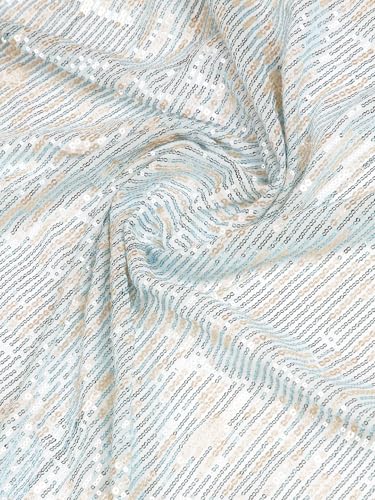 Kalyan Silks Sky Blue Sequence Work Fancy Saree