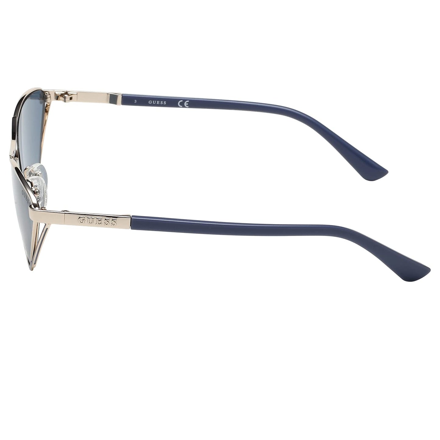 Guess Solid Cat-eye Women Sunglasses - (GU7826 32V 61 S |61| Blue Color Lens)