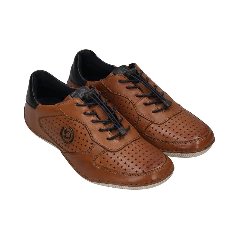 Bugatti Canario Cognac Men's Stitched Casual Sneakers - UK 6