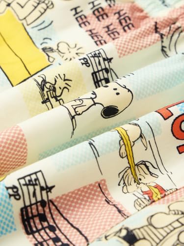 The Souled Store Peanuts: Snoopy Women and Girls Pull On Yellow All Over Printed Cotton Boxer Shorts