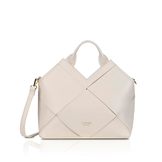 Lavie Luxe Women's Crossway Satchel Bag for Women | Satchel Handbag for Work | Ladies purse | Stylish Shoulder Bag | Gift for Women
