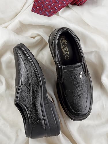 Action-DC-14643 Lightweight Comfortable Cushioned Formal Shoes for Men Black
