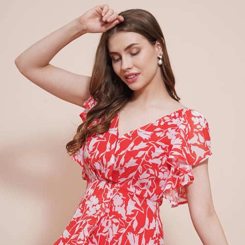 Globus Women Dress (GS568292_Red_M)