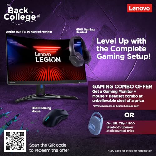 Lenovo Legion 5 Intel Core i7-14650HX 16" (40.64cm) WQXGA IPS 350Nits 165Hz Gaming Laptop (16GB/1TB SSD/Win 11/Office 2021/NVIDIA RTX 4060 8GB/100%sRGB/Alexa/3 Month Game Pass/Grey/2.3Kg), 83DG004SIN