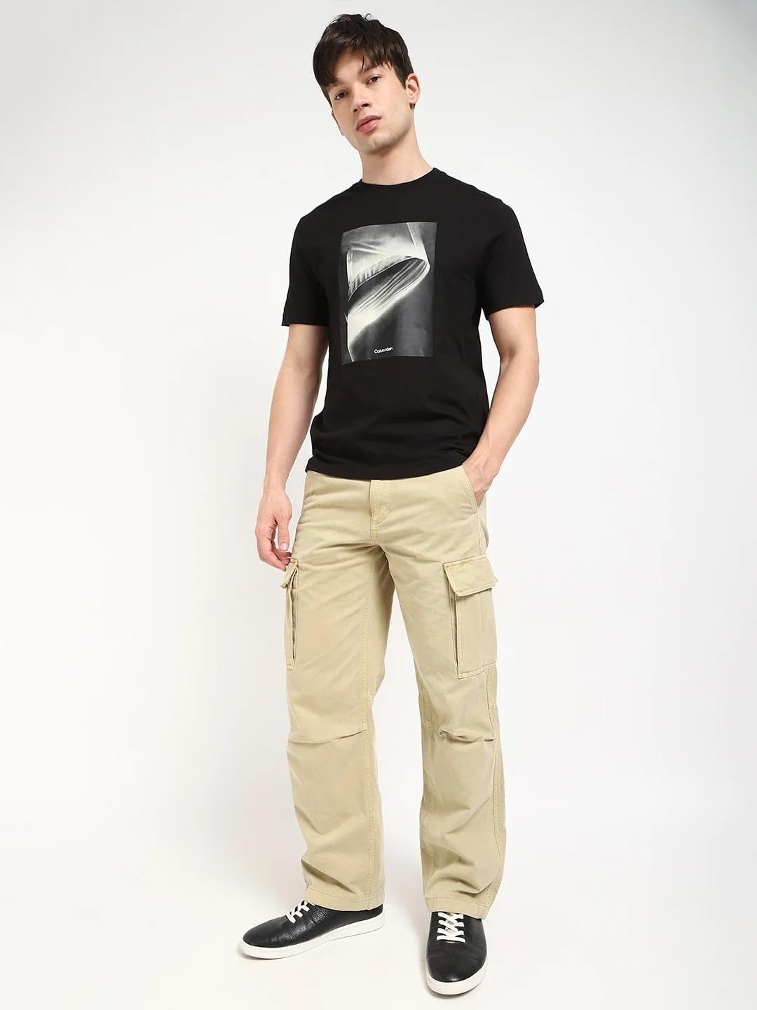 Calvin Klein Jeans Graphic Regular-Fit Cotton T-Shirt