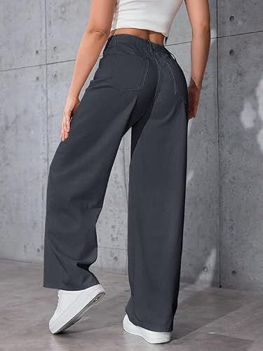 TAGAS Women's Jeans || Womens Pant ||Cargo ||Girls high Rise Pant||(WDJ-8) Dark Grey