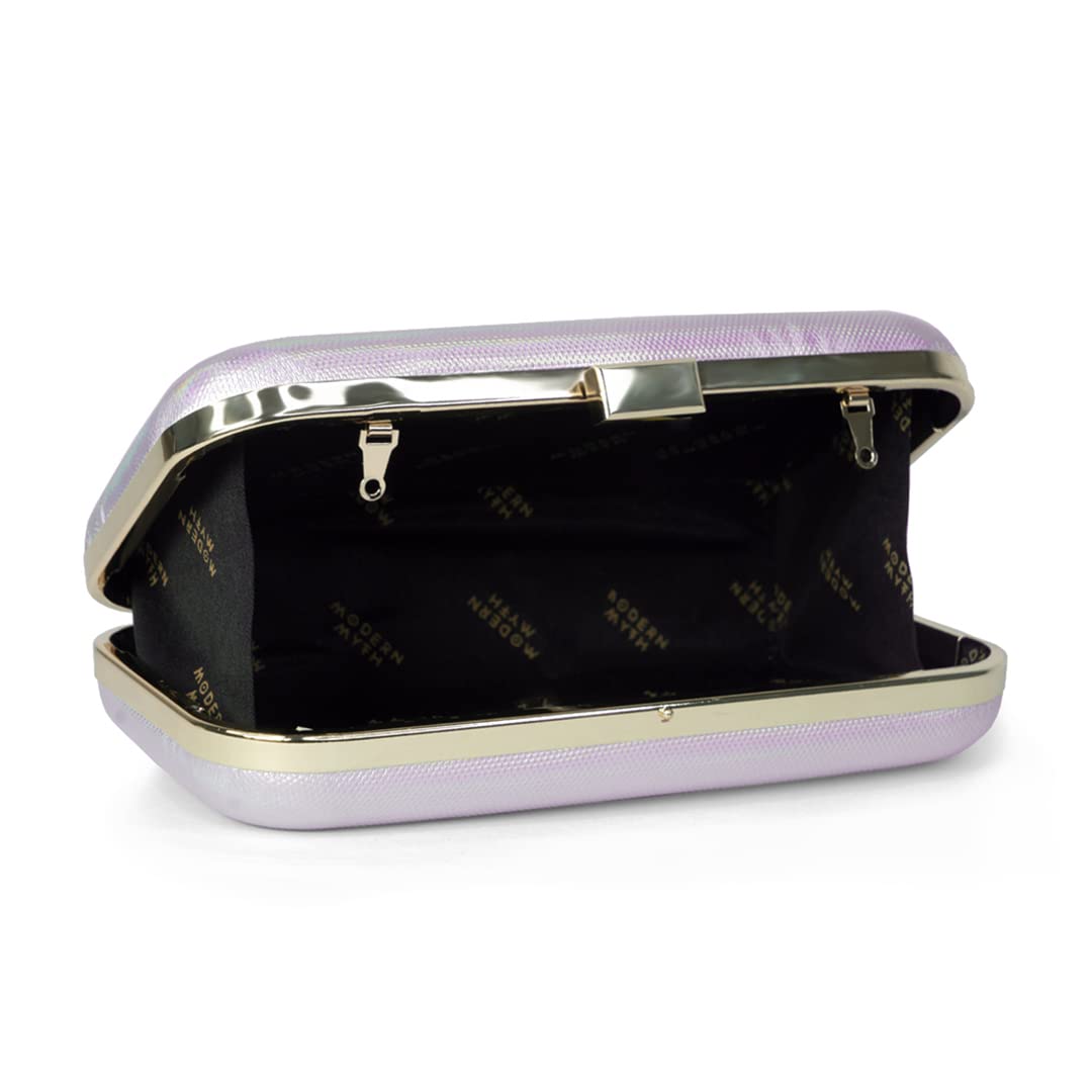 Modern Myth Light Wave Holographic Modern Party Clutch for Women