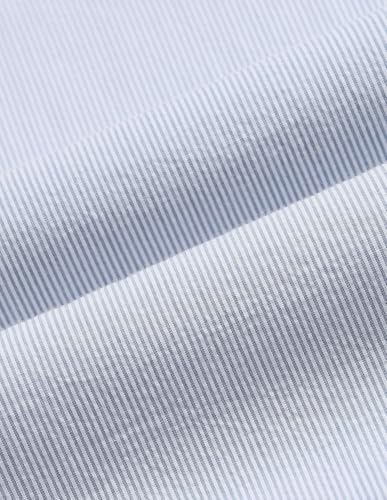 U.S.Polo Association Men's Pinstriped Seersucker Shirt (USSHT3409H_Blue_48)
