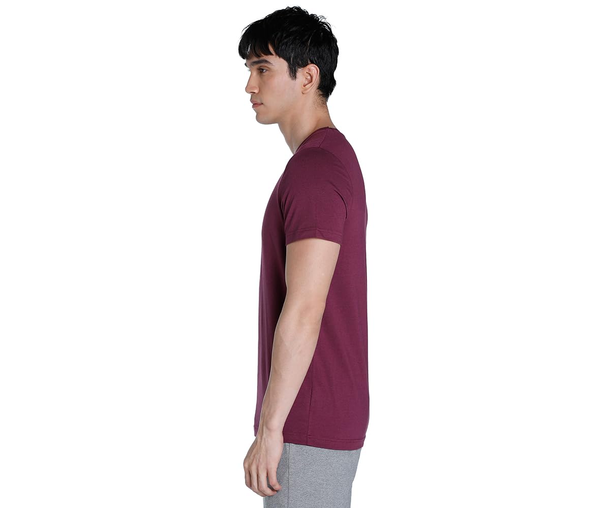 Puma Men, Premium Soft Touch Crew Tee, Grape Wine, S, (67651802)
