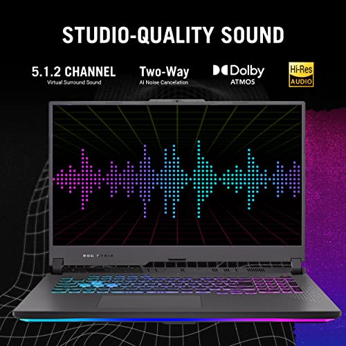 ASUS ROG Strix G17 (2023) Gaming Laptop, 17.3” QHD 240Hz, GeForce RTX 4070, AMD Ryzen 9 7945HX, 16GB DDR5, 1TB PCIe SSD, Wi-Fi 6E, Windows 11, G713PI-DS94 Eclipse Gray