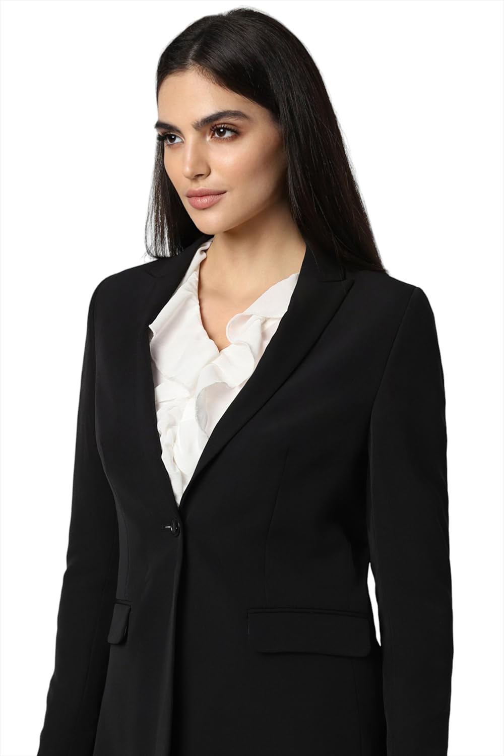 Van Heusen Women's Blazer (VWBZCRGBS62301_Black