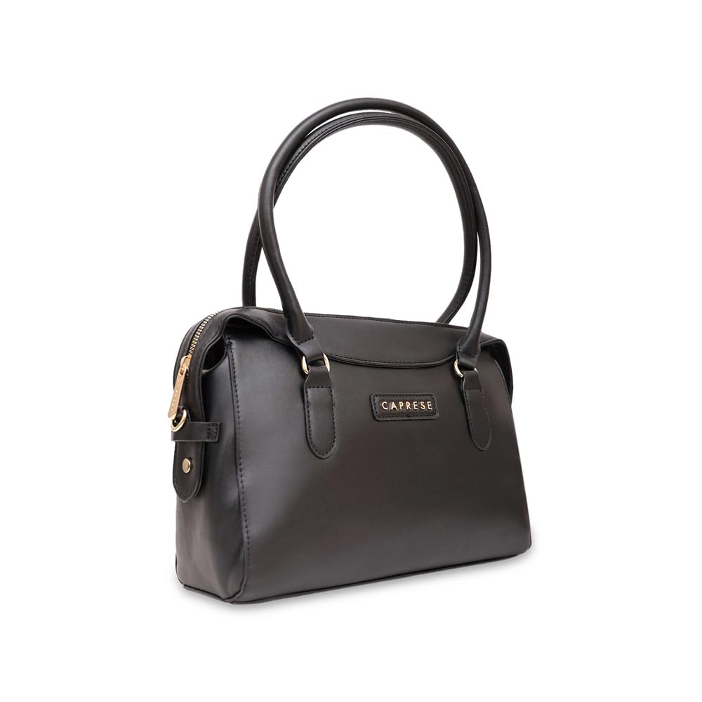 Caprese VIENNA SATCHEL SMALL BLACK SOLID WOMEN'S HANDBAG