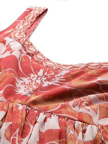 Aarke Ritu Kumar Rust Wild Lupine Sleeveless Kurta With Pant And Dupatta