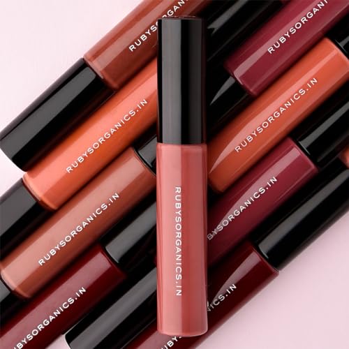 Ruby's Organics Lip Kit Glossy Finish, Lip Oil Gloss Minis Sunrise,Hydrating, Non Sticky & Non Drying Formula,Long Lasting Moisturizing Effect (Pack of 3) - Malibu, Pumpkin Spice and Cherry Shades