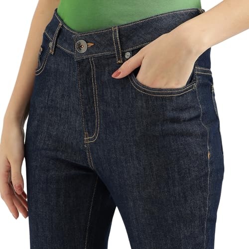 United Colors of Benetton Solid Bootcut Fit Jeans (Size: 24)-25P4ST5E9787I901 Blue